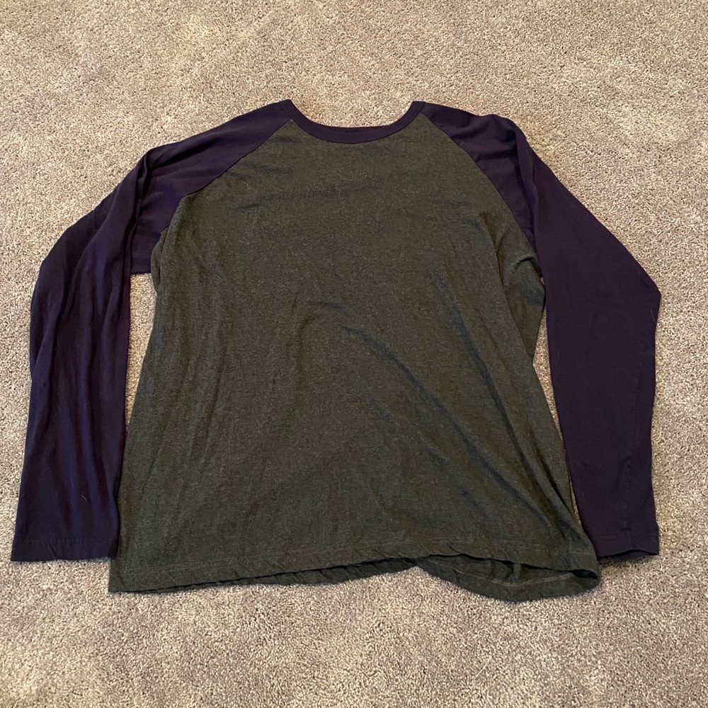 MENS 2XL Top Pro Long sleeve T-shirt blue/gray